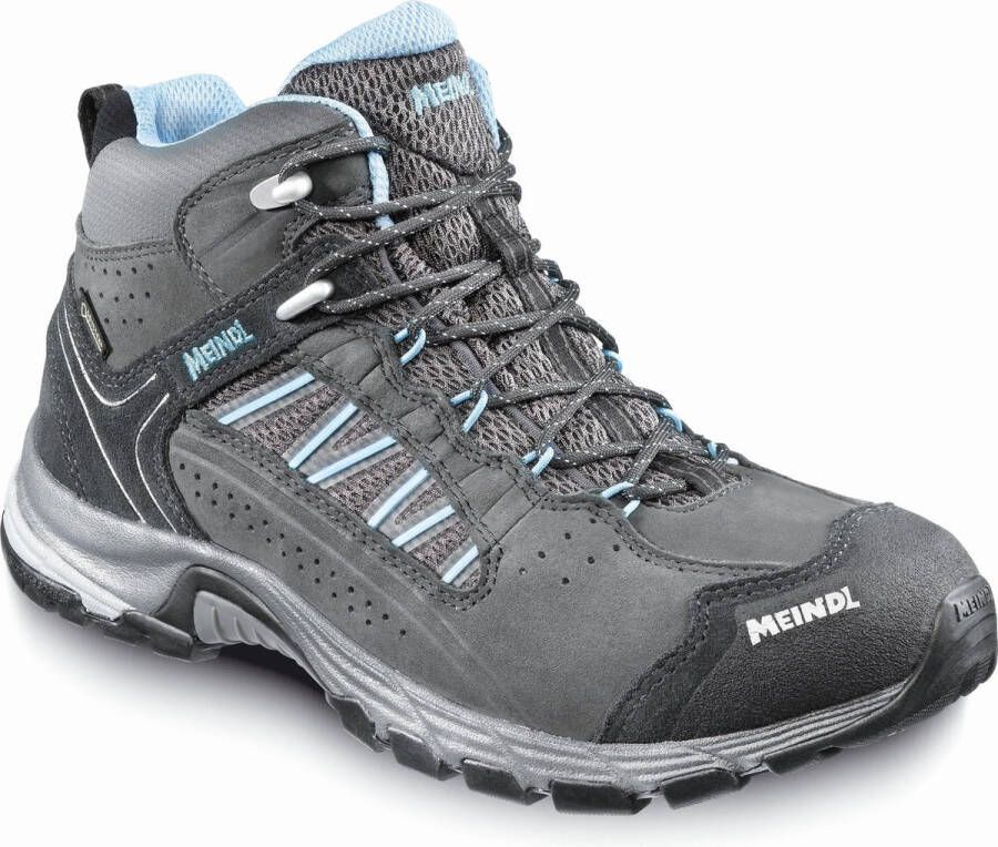 Meindl Journey Lady Mid Gore-Tex Wandelschoen Dames waterdichte mid wandelschoenen Anthrazit Azur