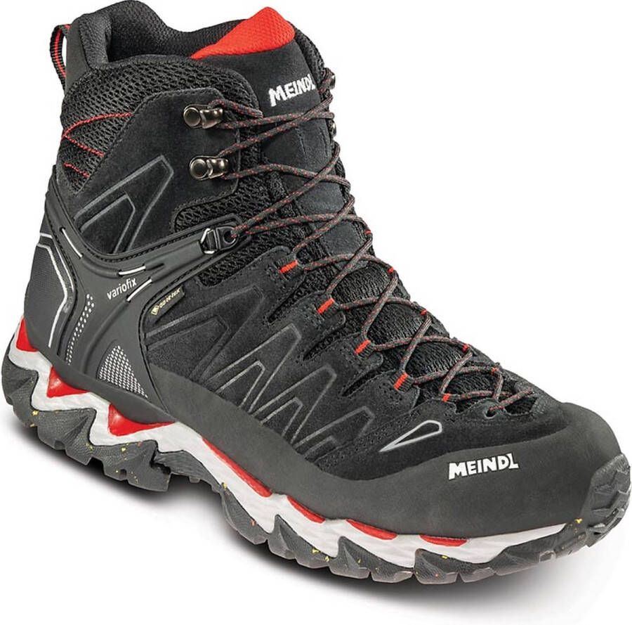 Meindl Lite Hike GTX Zwart Rood Heren Wandelschoenen