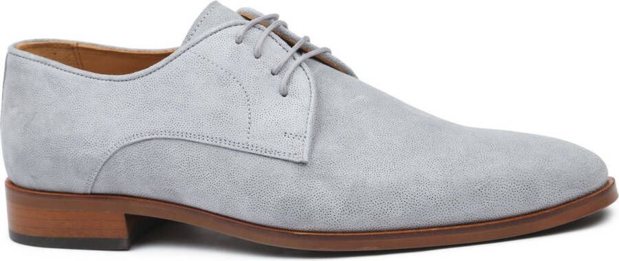 Melik Schoen Cloud Suede Lichtblauw Heren Nette schoenen