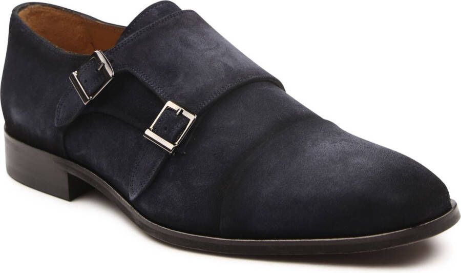 Melik Schoen Derby Sugero Suede Navy Suede Heren