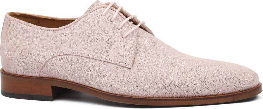 Melik Schoen Peach Suede Roze Heren Nette schoenen