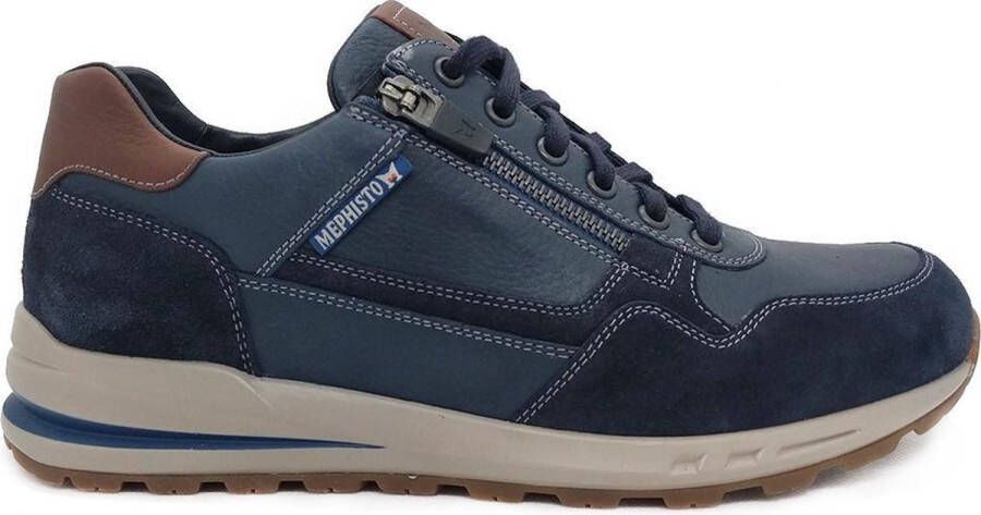 Mephisto BRADLEY RANDY Volwassenen Heren sneakersHeren veterschoenVrije tijdsschoenen Blauw