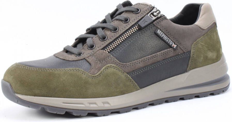 Mephisto BRADLEY VELSPORT Volwassenen Heren sneakersHeren veterschoenVrije tijdsschoenen Groen