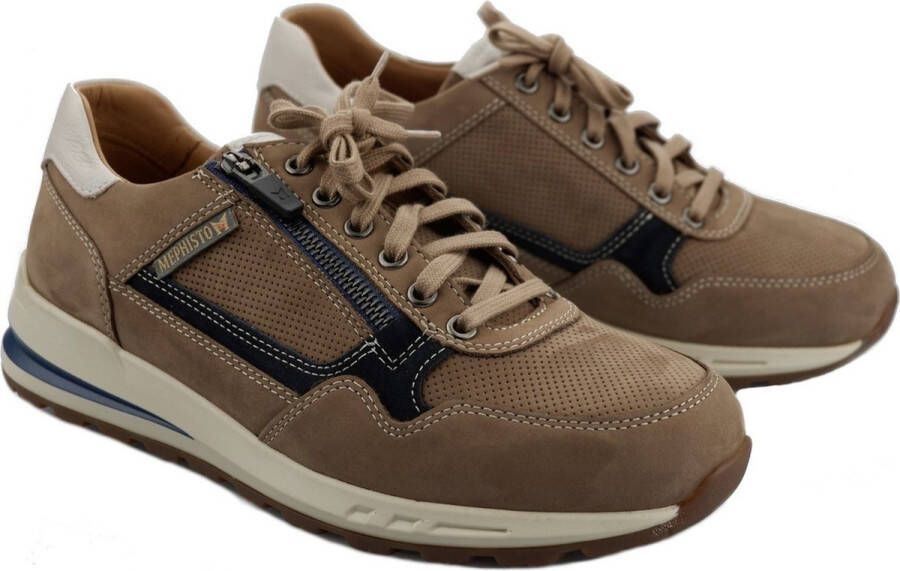 Mephisto Bradley heren sneaker Taupe