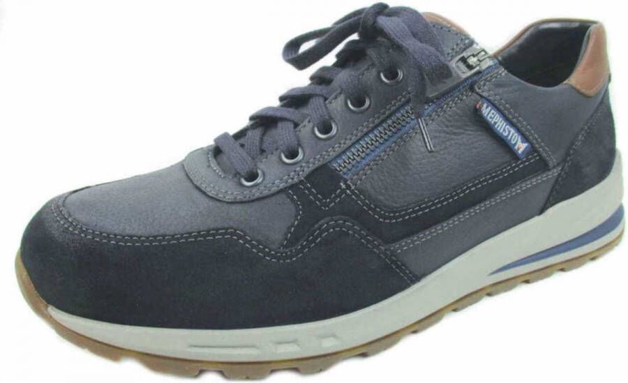 Mephisto BRADLEY RANDY Volwassenen Heren sneakersHeren veterschoenVrije tijdsschoenen Blauw