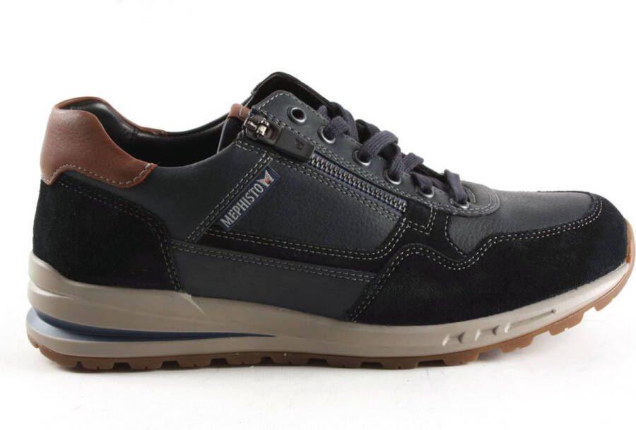 Mephisto BRADLEY RANDY Volwassenen Heren sneakersHeren veterschoenVrije tijdsschoenen Blauw