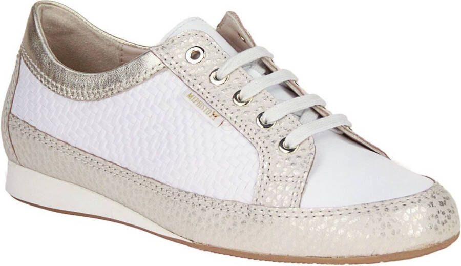 Mephisto Bretta Wit-Beige Sneaker