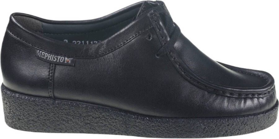 Mephisto Christy dames veterschoen zwart