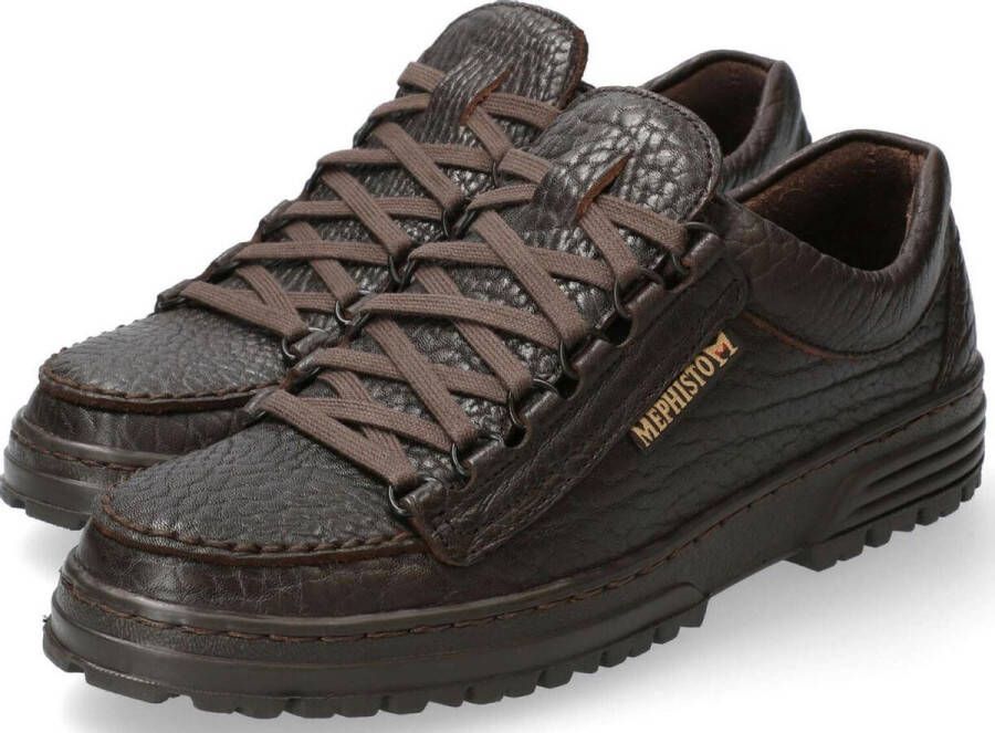 Mephisto Casual Heren Veterschoen Donkerbruin Brown Heren