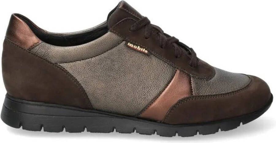 Mephisto Ergonomische Leren Sneaker Bruin Brown Dames