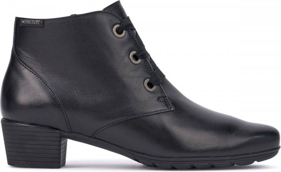 Mephisto Zwarte Enkellaars voor Dames Isabella Black Dames