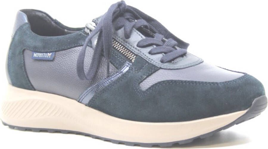 Mephisto Dames Sneaker Kim Blauw