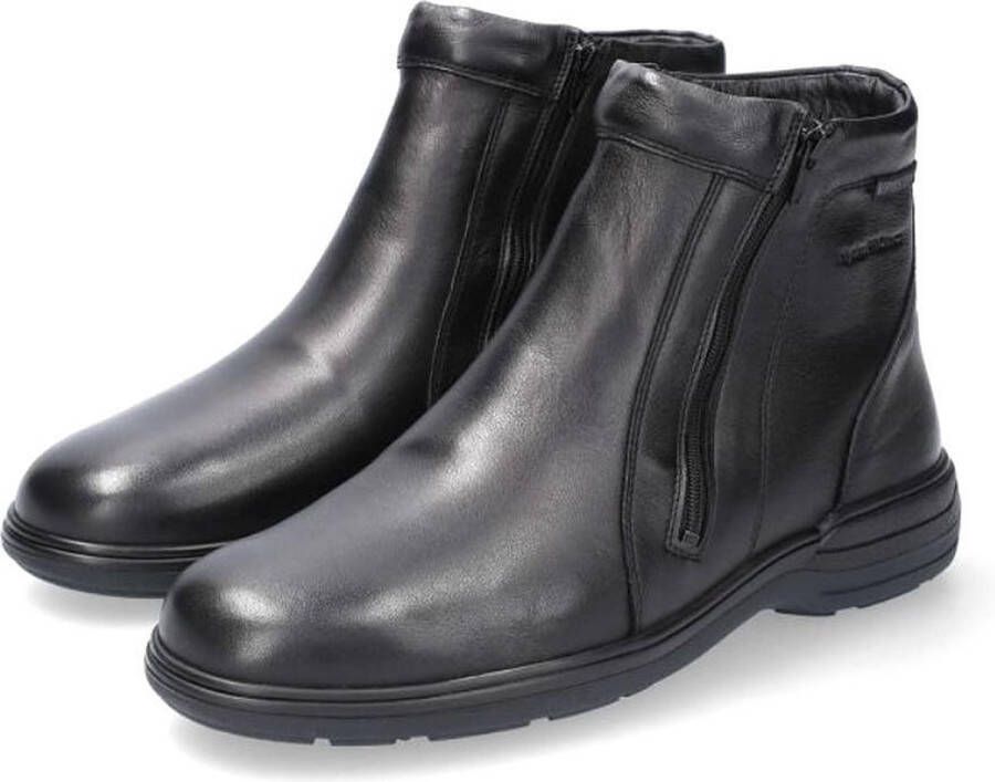 Mephisto Zwarte Leren Heren Enkellaars Black Heren