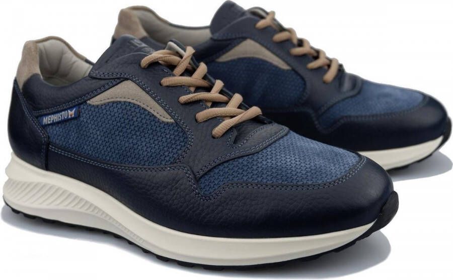 Mephisto DAVIS Comfortabele heren sneaker Marineblauw