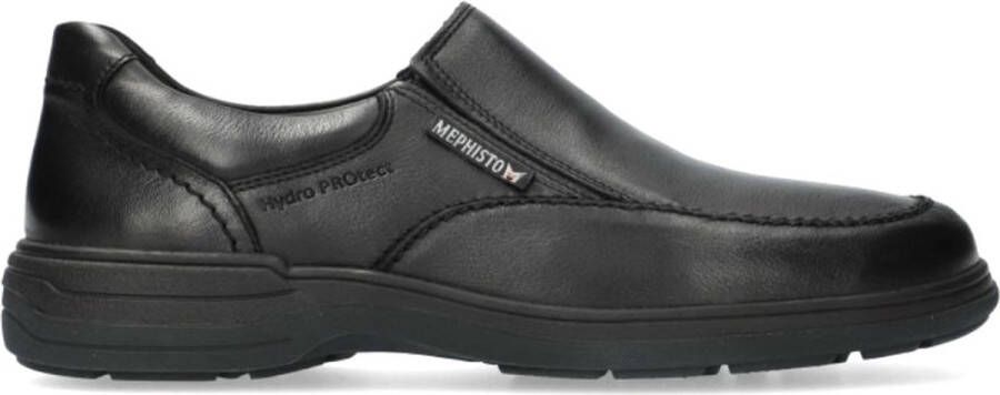 Mephisto Zwarte Leren Mocassin voor Heren Black Heren