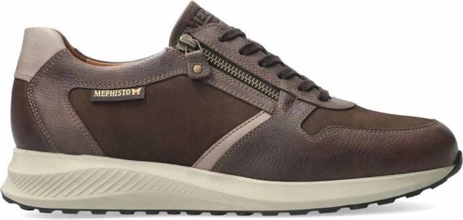 Mephisto Casual Leren Herensneaker Brown Heren