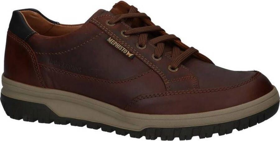 Mephisto Donkerbruine Veterschoenen Hydro Protect