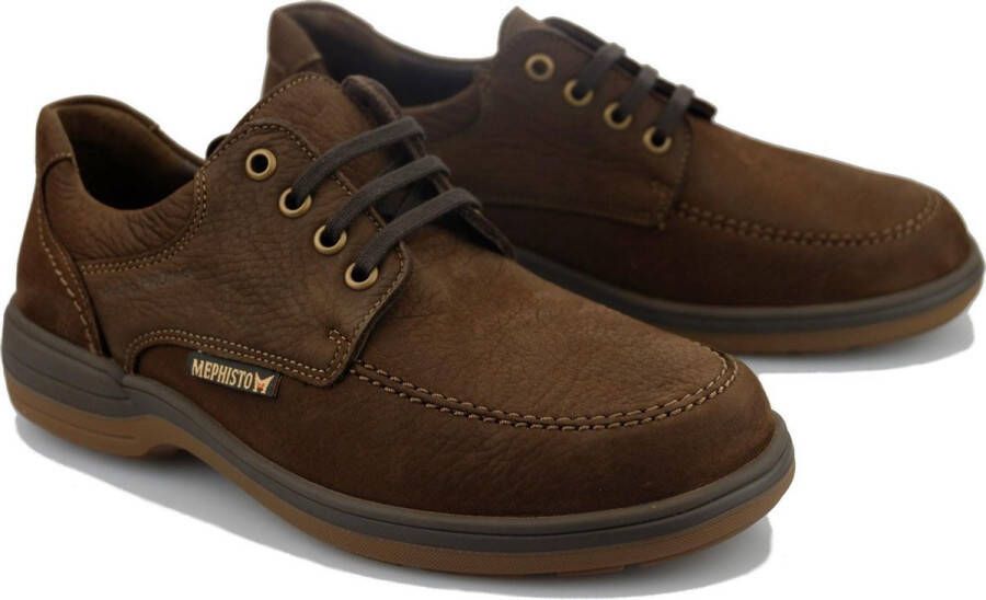 Mephisto Douk Herenschoen met veters Brown Heren