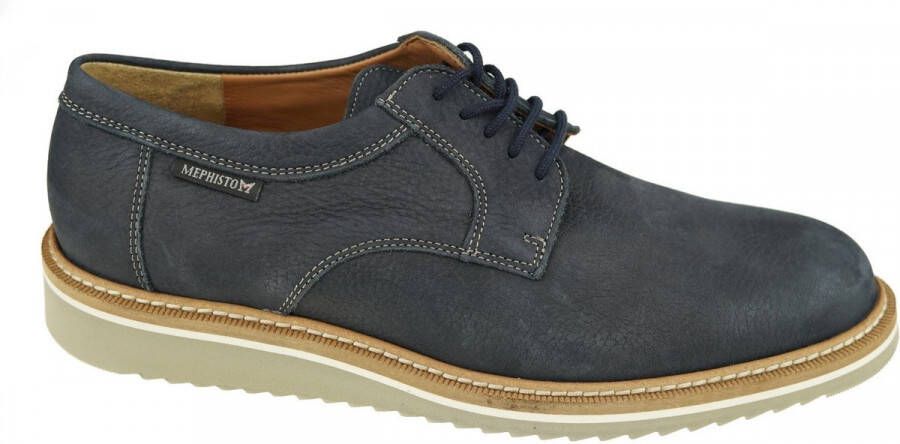 Mephisto Dynamische en lichte herenschoen met veters Blue Heren