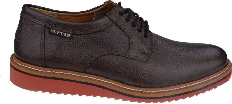 Mephisto Dynamische en lichte herenschoen met veters Brown Heren