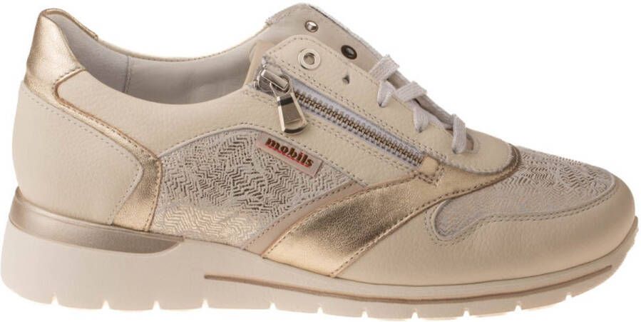 Mephisto Beige Ereen Dames Casual Sneakers Beige Dames