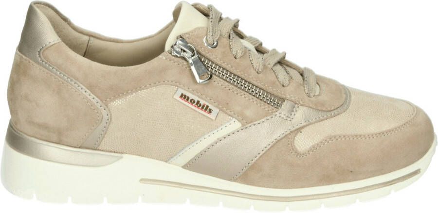 Mephisto EREEN 12232 8153 9553 7880 Zand kleurige sneaker wijdte G