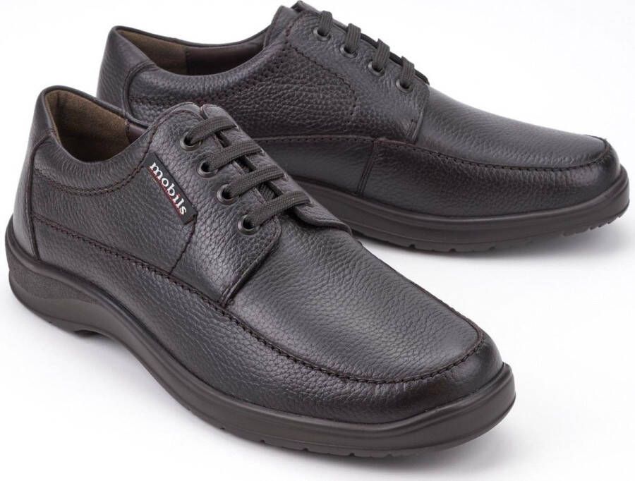 Mephisto Mobils EZARD Heren Veterschoen Donkerbruin 251 Extra Breed