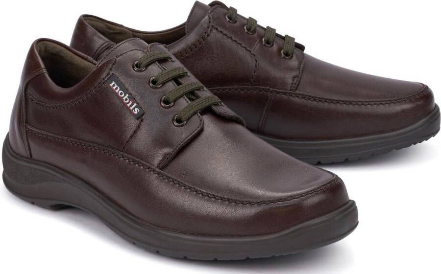 Mephisto Mobils EZARD Heren Veterschoen Donkerbruin Extra Breed