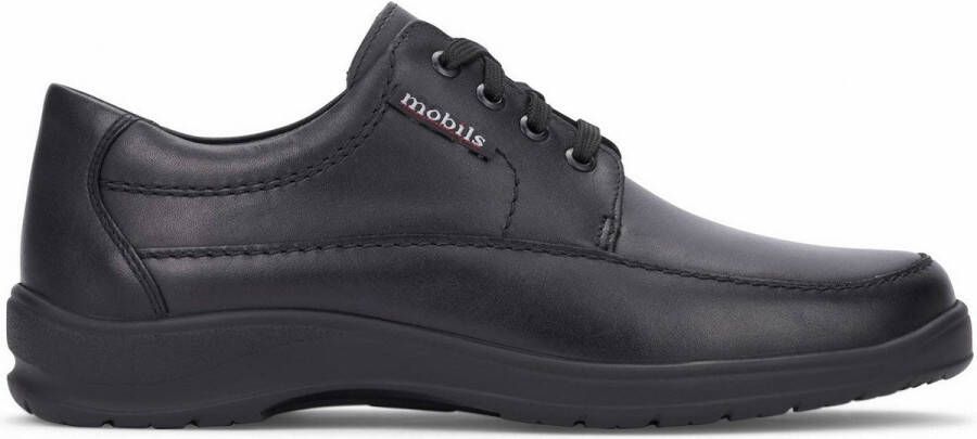 Mephisto Ergonomische zwarte schoenen Ezard Black Heren