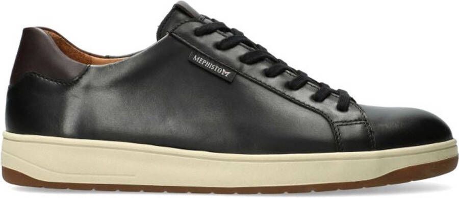 Mephisto Zwarte vetersneaker voor heren Black Heren