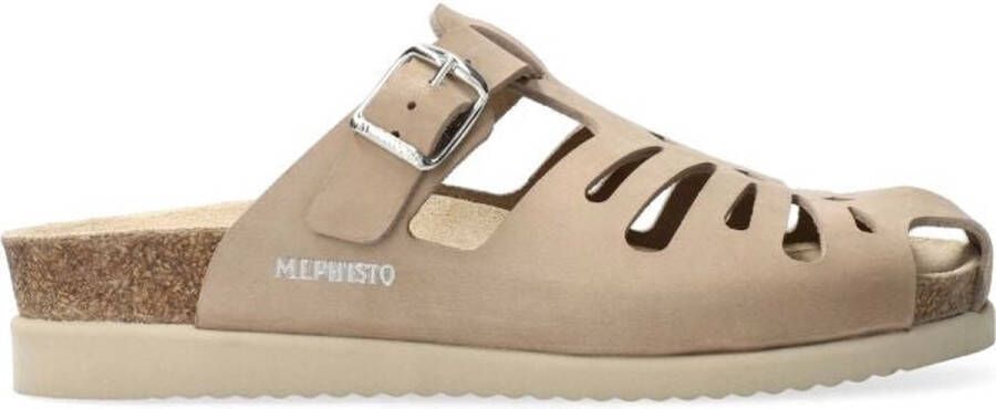 Mephisto Hedina Damesandaal Praktisch en Comfortabel Beige Dames