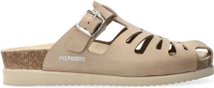 Mephisto Hedina Damesandaal Praktisch en Comfortabel Beige Dames