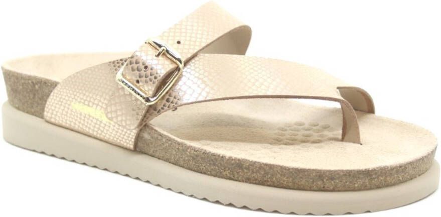 Mephisto Helen Metallic Slipper Beige Dames