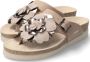 Mephisto Stijlvolle Helen Flower Sandaal voor Dames Beige Dames - Thumbnail 1