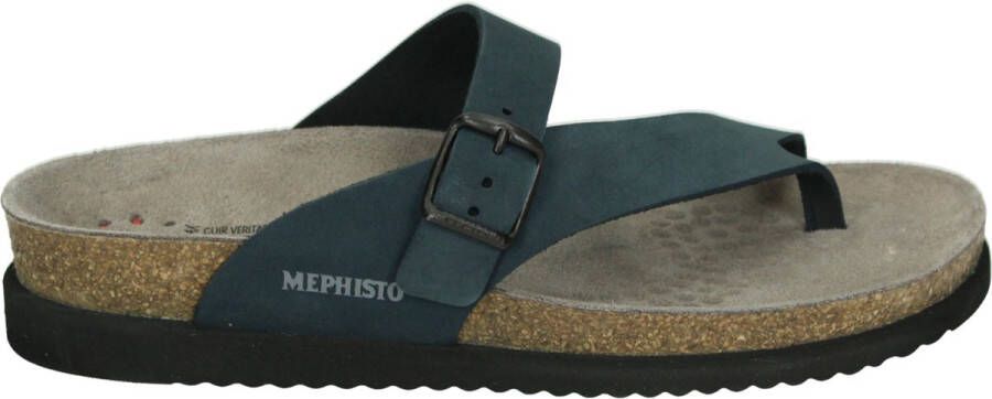 Mephisto HELEN SANDALBUCK Volwassenen Dames slippers Kleur: Blauw