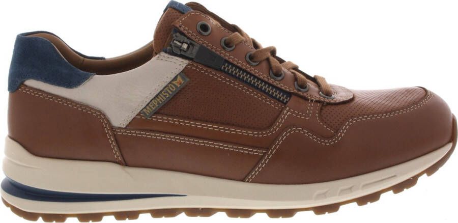 Mephisto BRADLEY RANDY Volwassenen Heren sneakersHeren veterschoenVrije tijdsschoenen Cognac