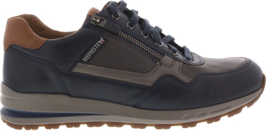 Mephisto BRADLEY RANDY Volwassenen Heren sneakersHeren veterschoenVrije tijdsschoenen Blauw