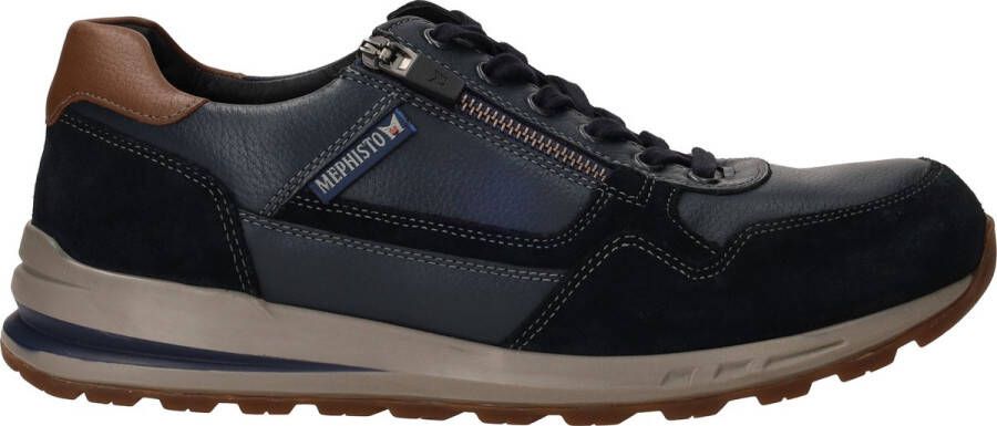 Mephisto BRADLEY RANDY Volwassenen Heren sneakersHeren veterschoenVrije tijdsschoenen Blauw