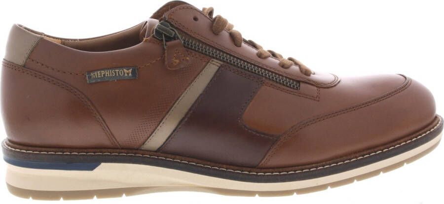 Mephisto Heren Veterschoenen Fabian Hazelnut Cognac