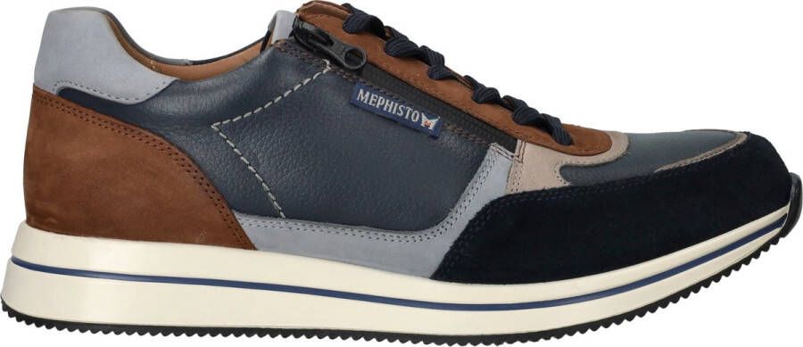 Mephisto Heren Veterschoenen Gilford Blue Blauw