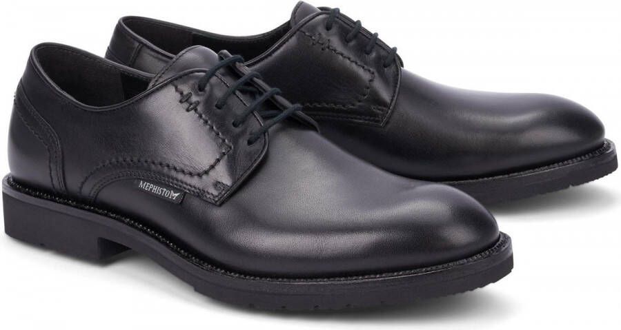 Mephisto Stijlvolle Herenschoen met Veters Black Heren