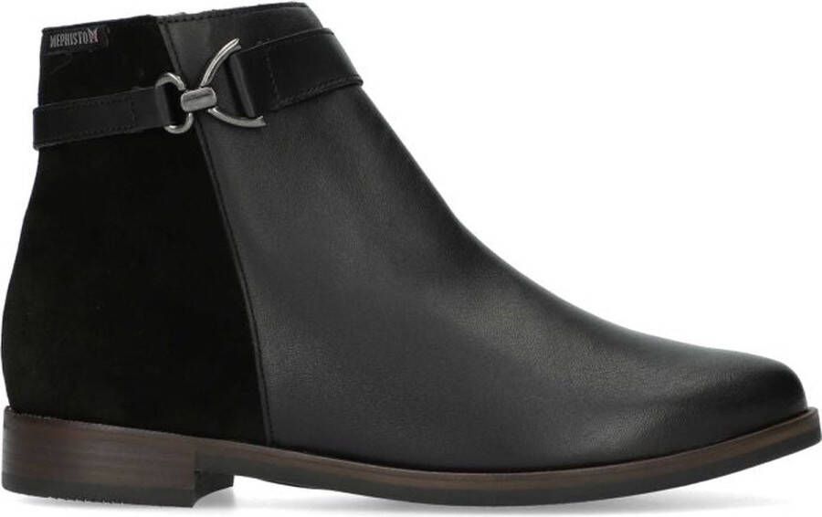 Mephisto Zwarte Enkellaars voor Dames Houria Black Dames