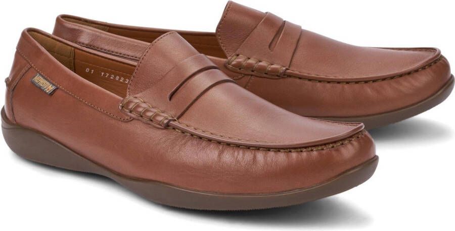 Mephisto Tijdloze kastanjebruine leren loafers Brown Heren