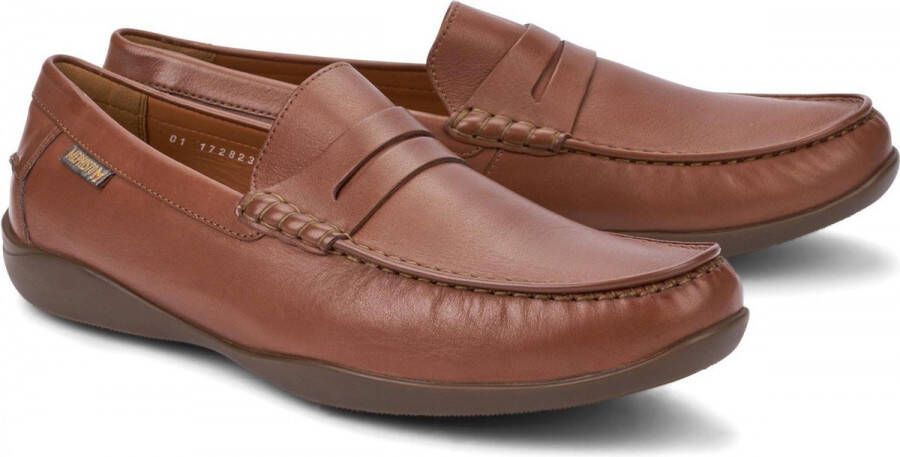 Mephisto Tijdloze kastanjebruine leren loafers Brown Heren