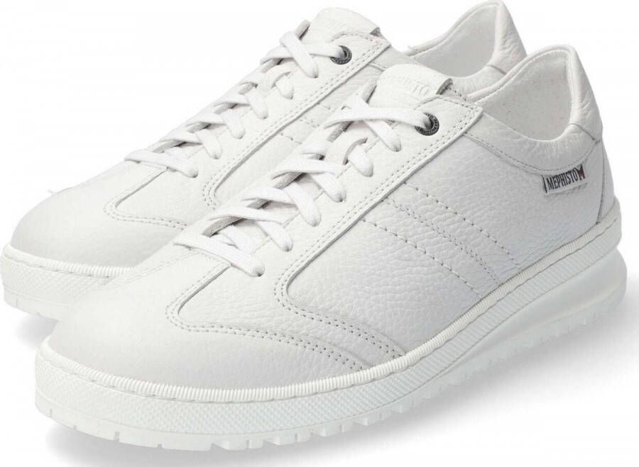 Mephisto Heren veterschoen van wit leer White Heren