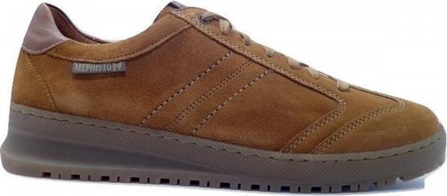 Mephisto JUMPER VELOURS Volwassenen Heren sneakersVrije tijdsschoenen Kleur: Cognac