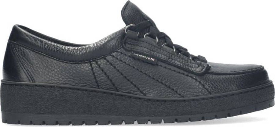 Mephisto Vintage Lichtgewicht Sneaker met Soft-Air Middenzool Black Dames