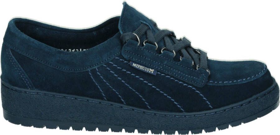 Mephisto LADY VELOUR Dames veterschoenen Blauw