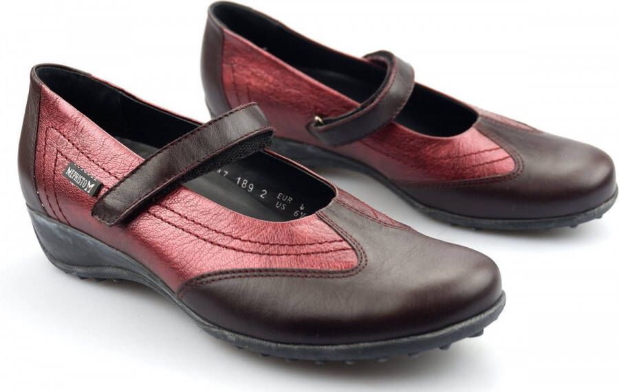 Mephisto LEIDINA Dames Instapper Chianti Rood