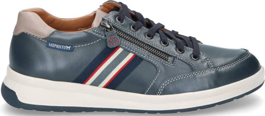 Mephisto Lisandro Sneakers Lichtgewicht Blauw Leer